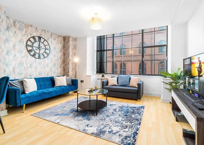 Luxury Sea Blue-Birmingham Central Apartment